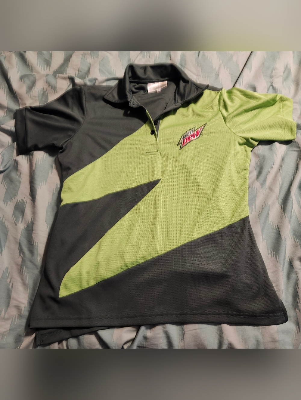 Mountain Dew Polo Golf Shirt Polyester Men’s Size‎ Small